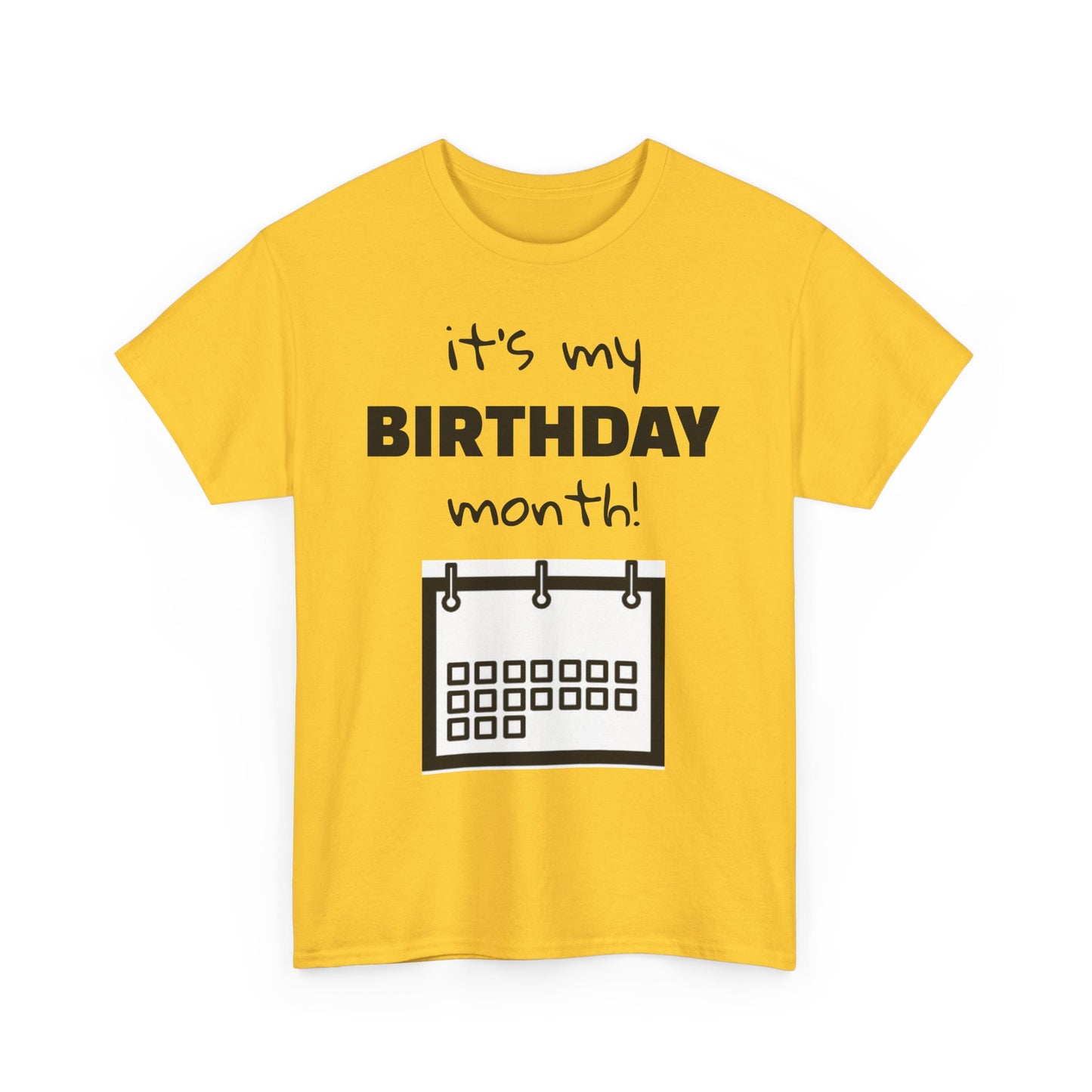 Birthday Month Unisex Heavy Cotton Tee - Celebrate Your Special Month!