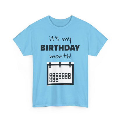 Birthday Month Unisex Heavy Cotton Tee - Celebrate Your Special Month!