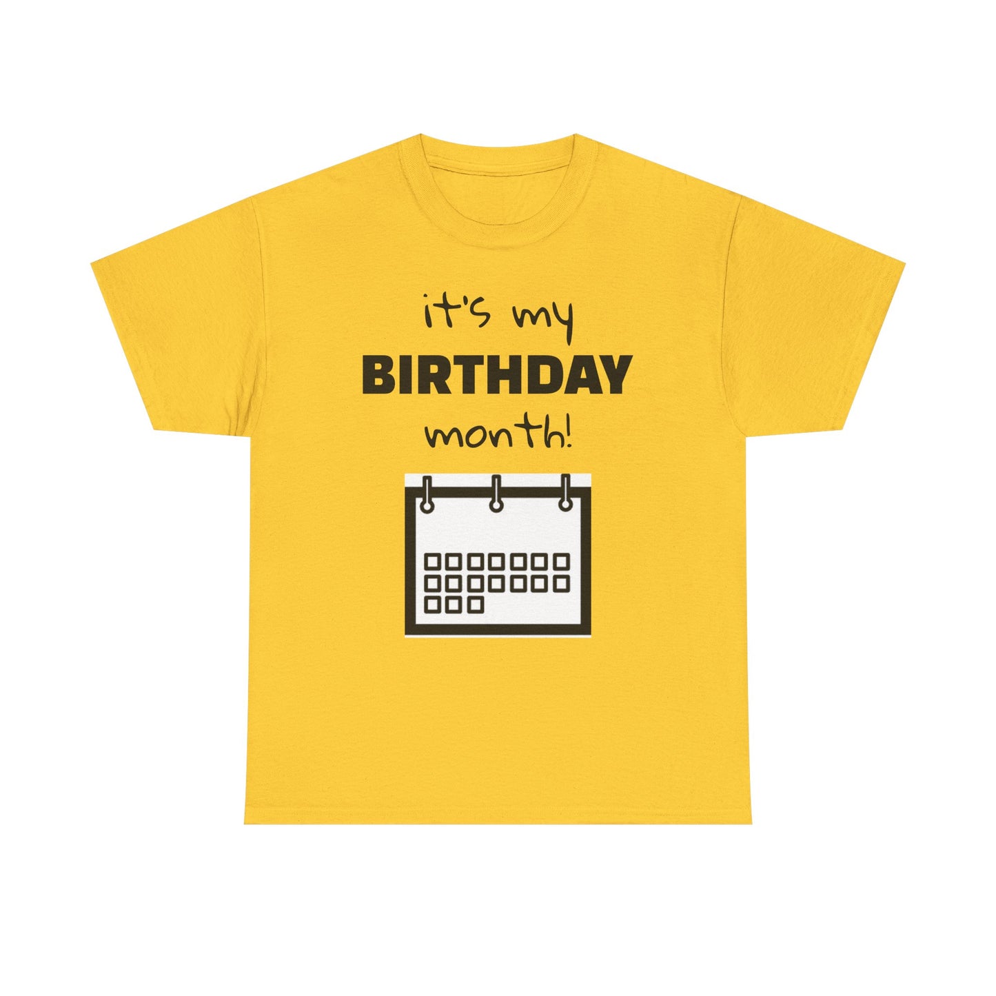 Birthday Month Unisex Heavy Cotton Tee - Celebrate Your Special Month!