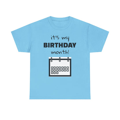 Birthday Month Unisex Heavy Cotton Tee - Celebrate Your Special Month!