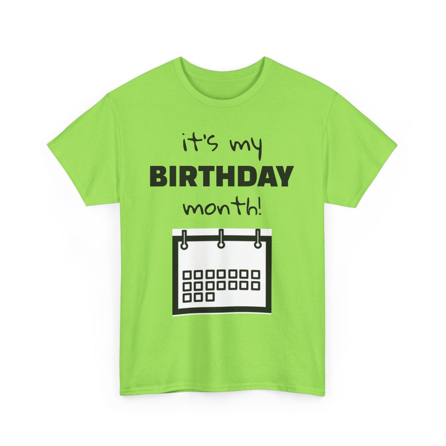 Birthday Month Unisex Heavy Cotton Tee - Celebrate Your Special Month!