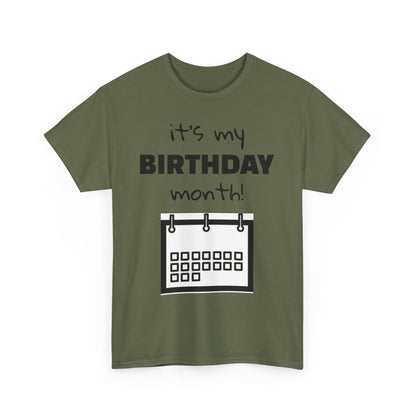 Birthday Month Unisex Heavy Cotton Tee - Celebrate Your Special Month!