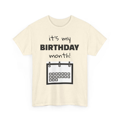 Birthday Month Unisex Heavy Cotton Tee - Celebrate Your Special Month!