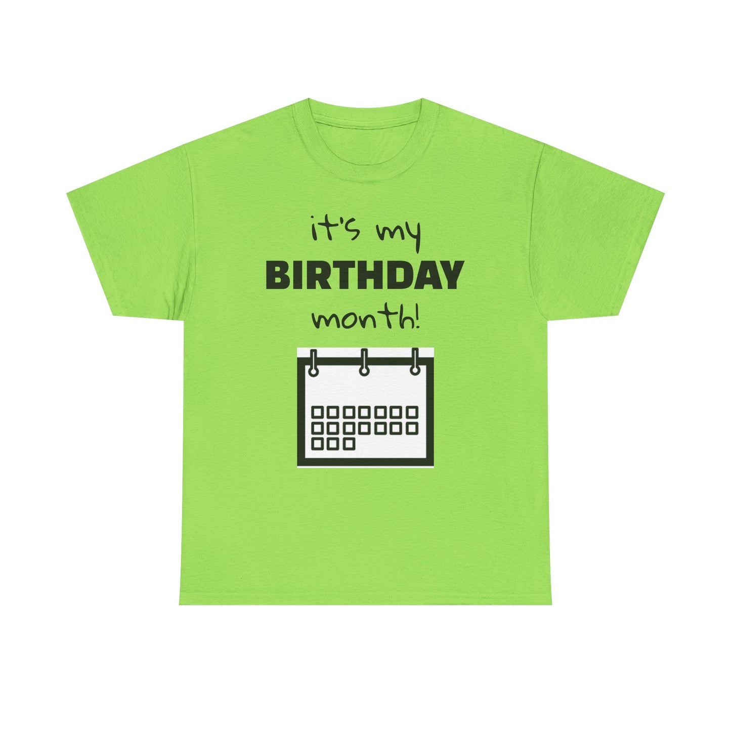 Birthday Month Unisex Heavy Cotton Tee - Celebrate Your Special Month!