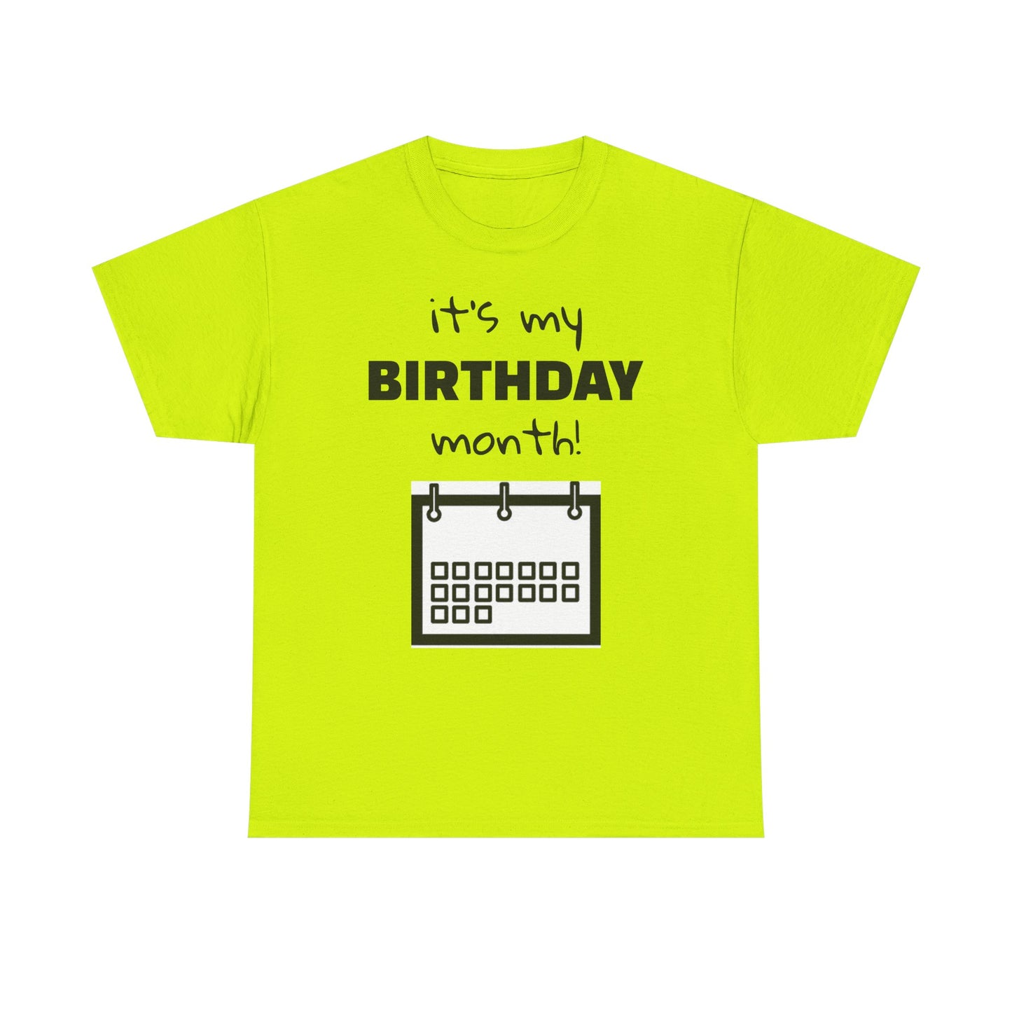 Birthday Month Unisex Heavy Cotton Tee - Celebrate Your Special Month!