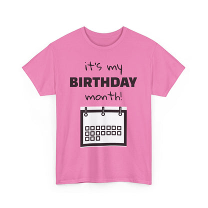 Birthday Month Unisex Heavy Cotton Tee - Celebrate Your Special Month!