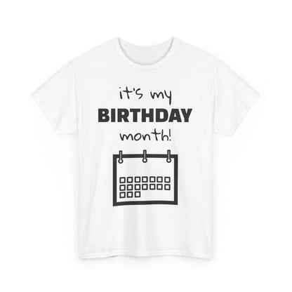 Birthday Month Unisex Heavy Cotton Tee - Celebrate Your Special Month!